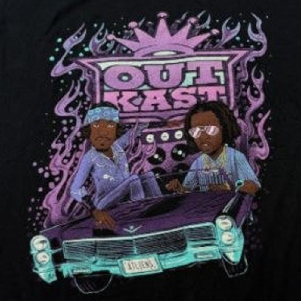 OutKast ATLIENS T-Shirt Mens Large Black Tee 2023